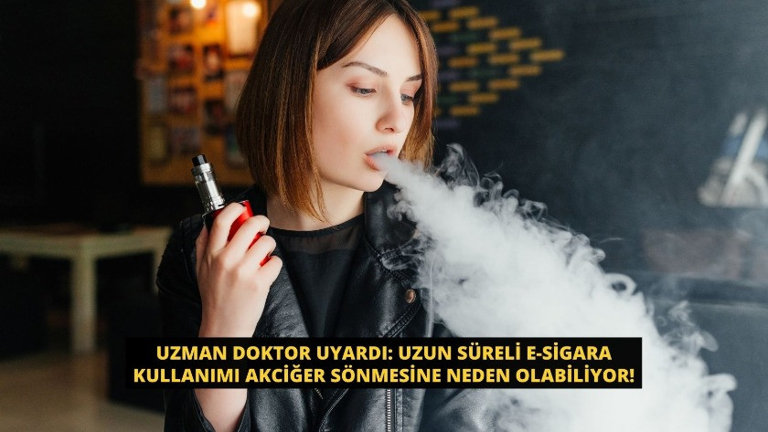 Uzman doktor uyardı: Uzun süreli e-sigara kullanımı akciğer sönmesine bile neden olabiliyor!