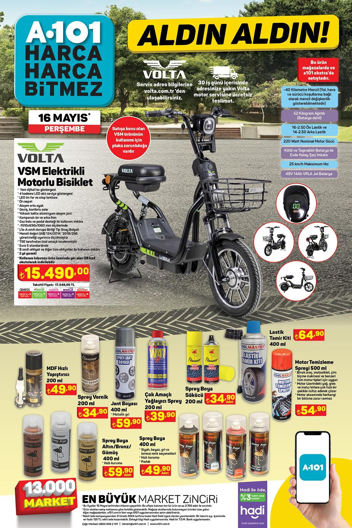 A101 16 Mayıs’ta Elektrikli Motorlu Bisikleti Satışa Sunacak - Sayfa 3