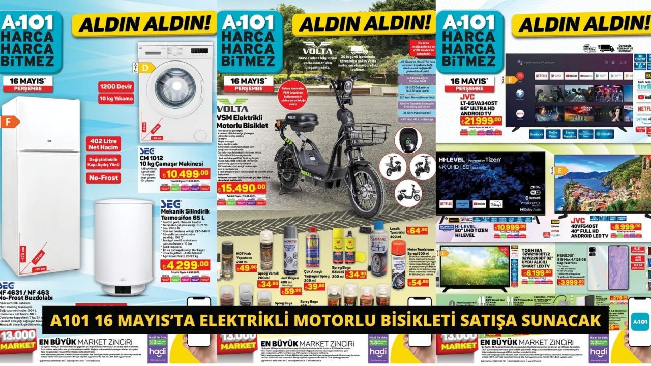 A101 16 Mayıs’ta Elektrikli Motorlu Bisikleti Satışa Sunacak - Sayfa 1