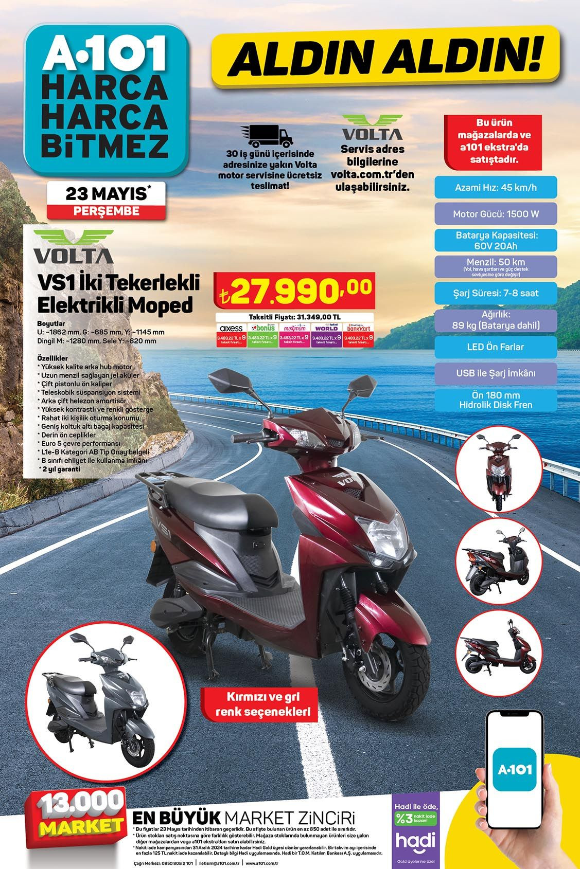 A101 23 Mayıs’ta Uygun Fiyatlı Elektrikli Moped Satıyor - Sayfa 3