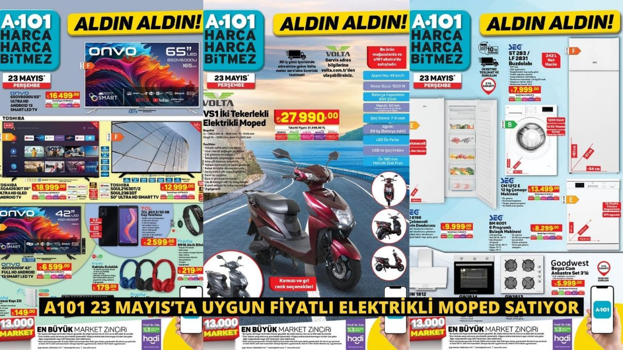 A101 23 Mayıs’ta Uygun Fiyatlı Elektrikli Moped Satıyor - Sayfa 1