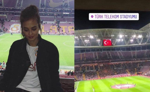 Galatasaray maçında Elif Aksu sürprizi - Sayfa 1