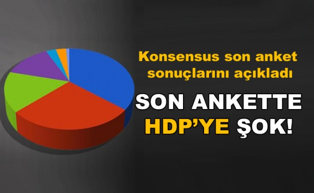 Konsensus son anket sonuçlarını açıkladı! Son ankette HDP'ye şok!