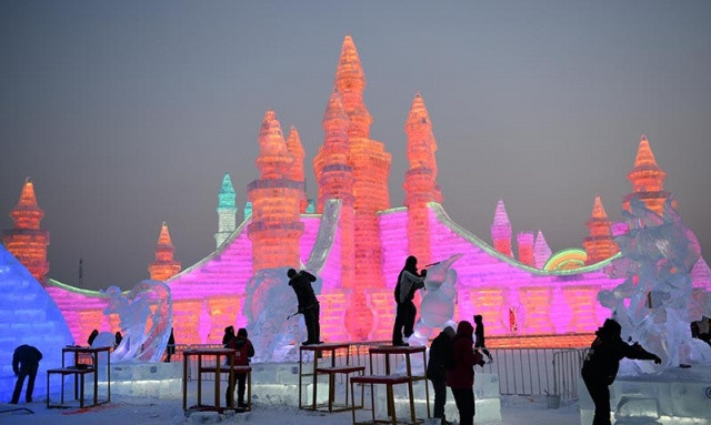 Çin'de Harbin Uluslararası Buz Festivali başladı - Sayfa 4