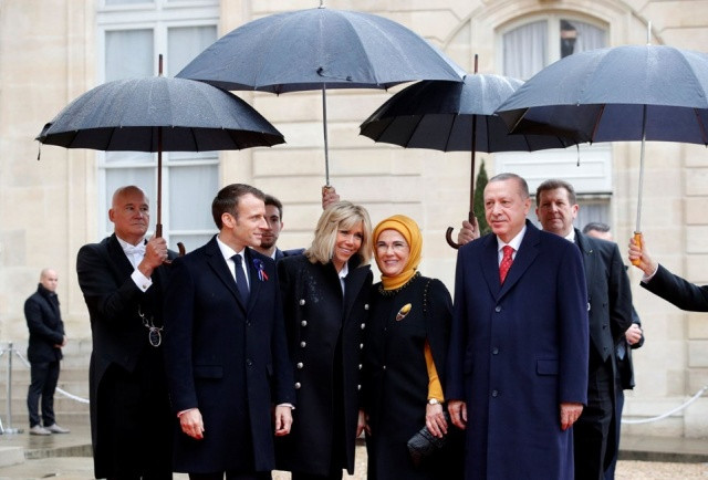 Paris'te Cumhurbaşkanı Erdoğan ile Putin'den samimi sohbet - Sayfa 1