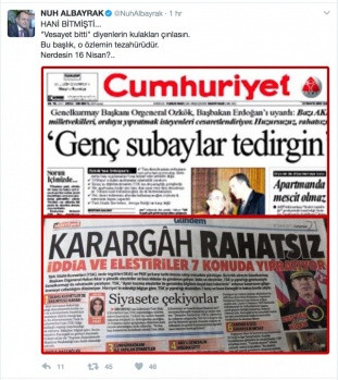 Hürriyet'in 'Karargah rahatsız' manşetine medyadan tepki yağmuru - Sayfa 3