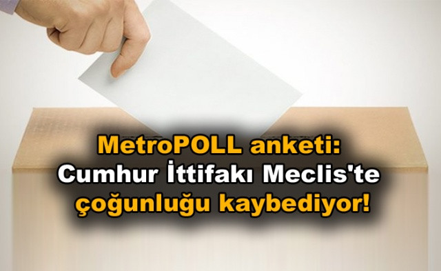 MetroPOLL anketi: Cumhur İttifakı, Meclis'te çoğunluğu kaybediyor - Sayfa 1