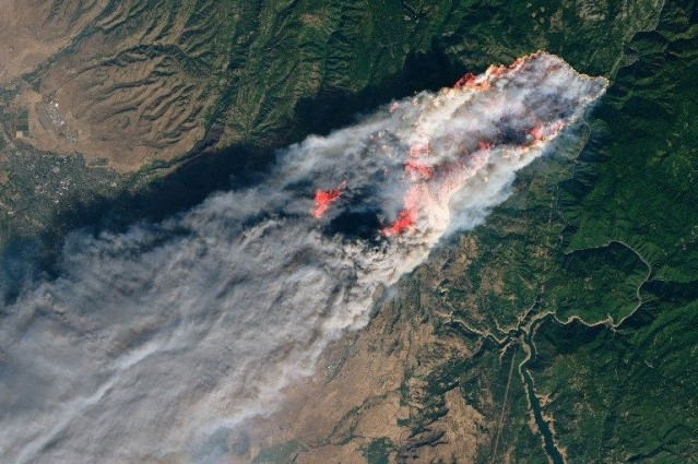 NASA ABD'deki yangınları uzaydan görüntüledi - Sayfa 1