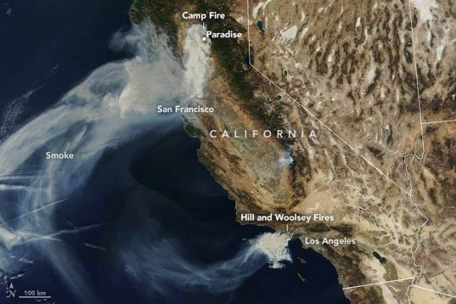 NASA ABD'deki yangınları uzaydan görüntüledi - Sayfa 3