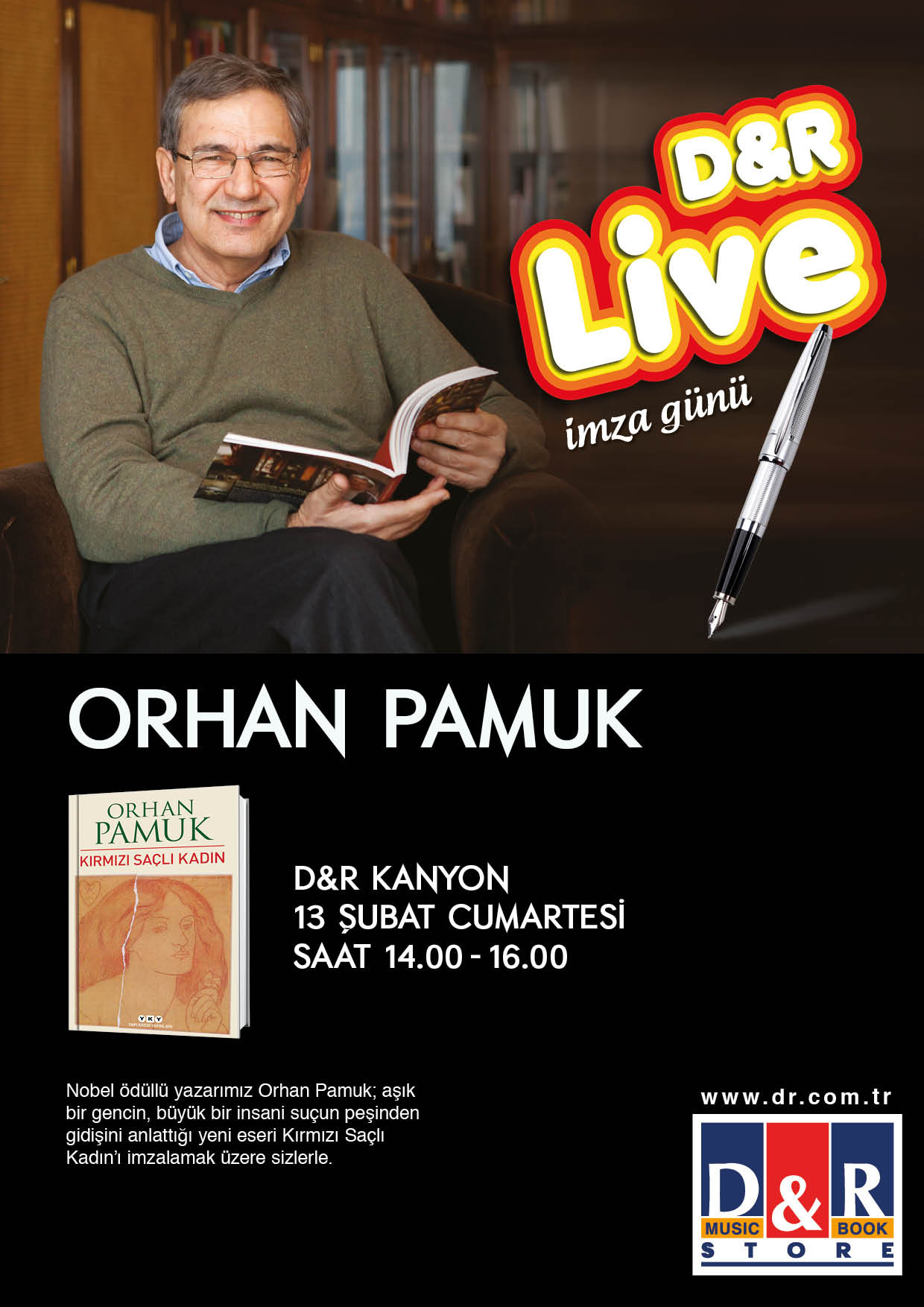 Orhan Pamuk, yeni romanı için okuyucularıyla buluşuyor