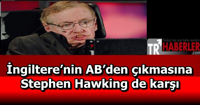 İngiltere’nin AB’den çıkmasına Stephen Hawking de karşı