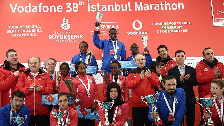 Vodafone 38. İstanbul Maratonu'nun kazananları belli oldu