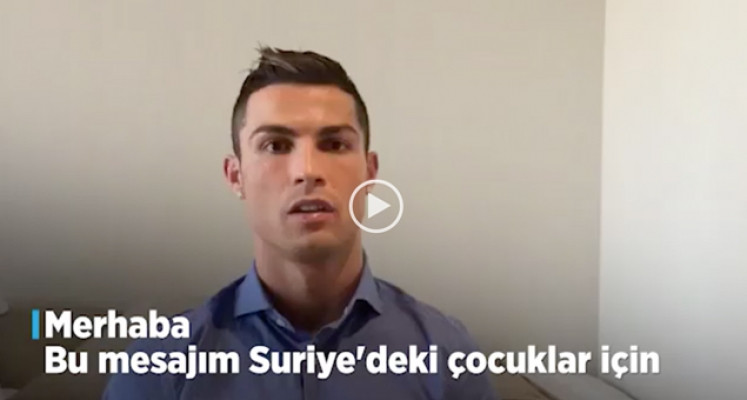 Ronaldo'dan Suriyeli çocuklara mesaj