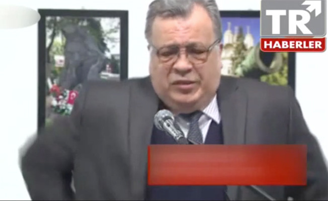 Rus Büyükelçi’nin vurulma anı ortaya çıktı-video izle