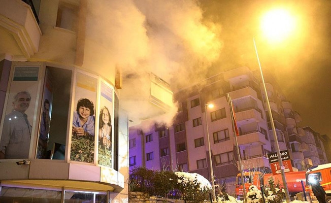 Ankara Çukurambar'da korkutan yangın