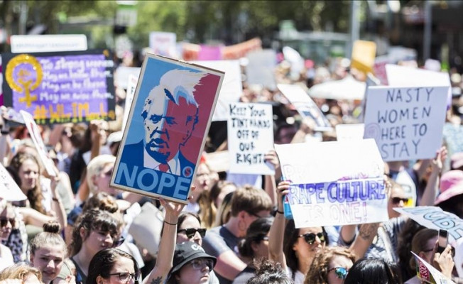 Avustralya'da Trump karşıtı gösteriler