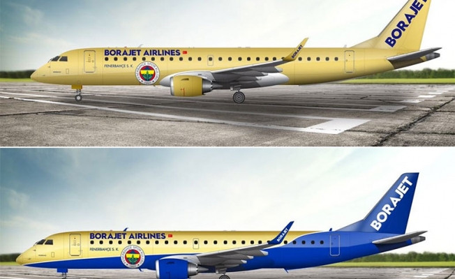 Borajet'in iki uçağına Fenerbahçe için yeni tasarım