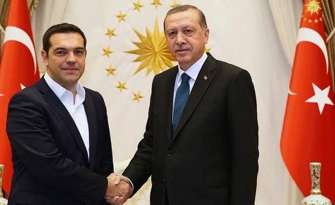 Cumhurbaşkanı Erdoğan ile Çipras Kıbrıs'ı görüştü