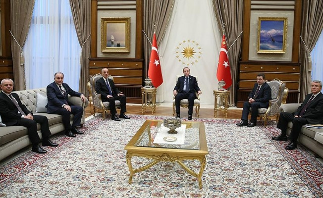 Cumhurbaşkanı Erdoğan Türk-İş Genel Başkanı Atalay'ı kabul etti