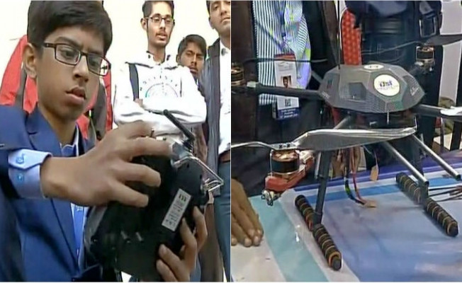 Hindistanlı gençten mayın temizleyen drone projesi!