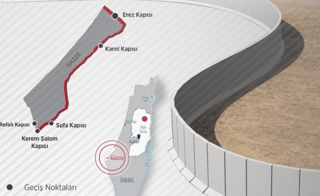 İsrail, Gazze'nin etrafına 'duvar' projesini hızlandırıyor