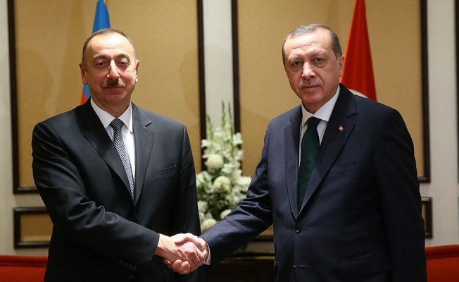 Cumhurbaşkanı Erdoğan, mevkidaşı Aliyev ile görüştü