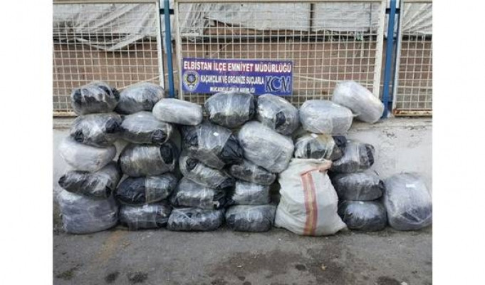 Kahramanmaraş'ta 187 kilo uyuşturucu madde ele geçirildi