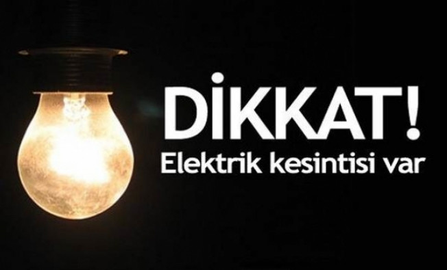 16 Mart Perşembe - İstanbul Avrupa yakası elektrik kesintisi
