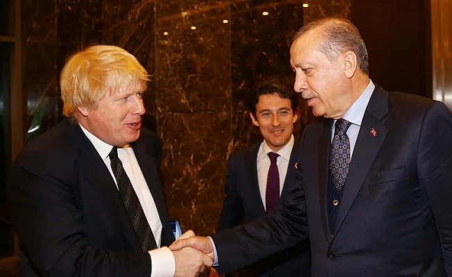 Cumhurbaşkanı Erdoğan, İngiltere Dışişleri Bakanı Johnson'u kabul etti