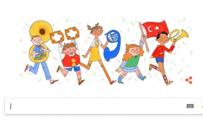 Google 23 Nisan Ulusal Egemenlik ve Çocuk Bayramı için Doodle hazırladı