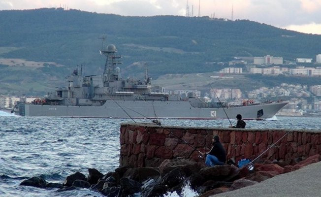 Rus askeri gemisi battı
