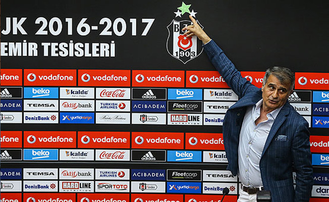 Beşiktaş Teknik Direktörü Güneş, BJK armasının üzerine 3 yıldızı ekledi video izle