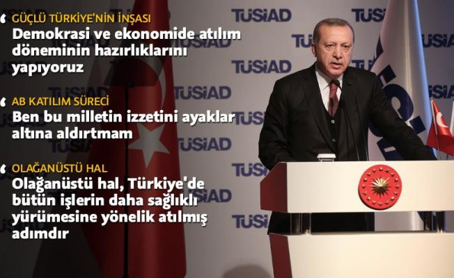 Cumhurbaşkanı Erdoğan: Ben bu milletin izzetini ayaklar altına aldırtmam video