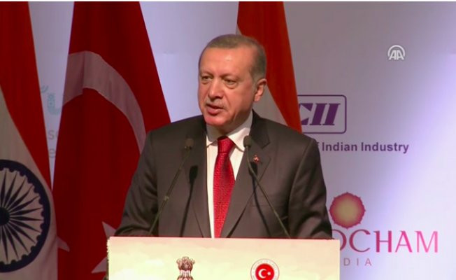 Cumhurbaşkanı Hindistan-Türkiye İş Zirvesi'nde konuştu