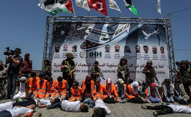 Mavi Marmara saldırısının 7. yılında Gazze'de anma etkinliği