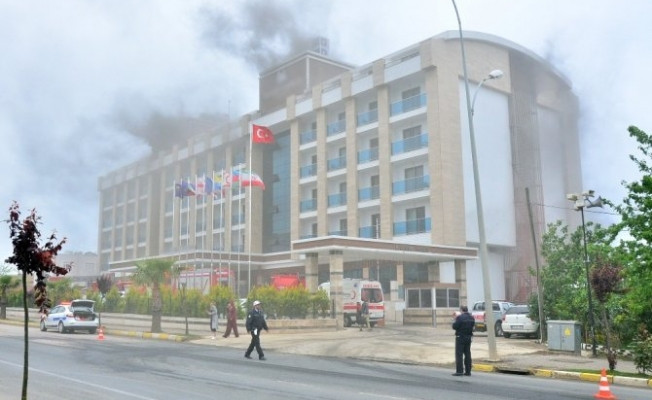 Ordu'da 7 katlı otelde yangın