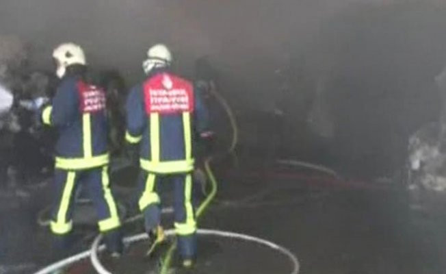 Çatalca'da sanayi sitesinde yangın