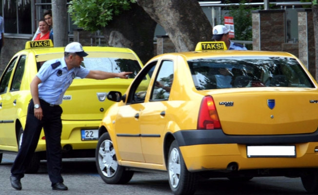Edirne'de taksimetreyi açmayan şoföre 457 lira ceza