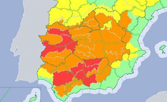 İspanya sıcaktan kavruluyor!..10 kentte kırmızı alarm verildi
