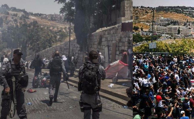 İsrail polisinden Filistinli protestoculara sert müdahale