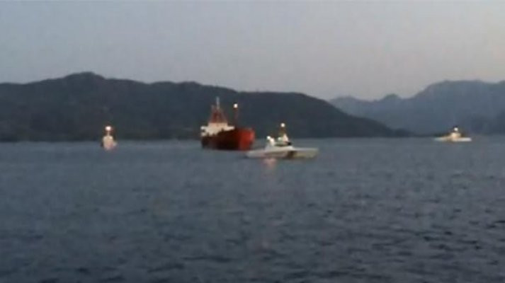 Yunan askeri botlarının ateş açtığı ACT gemisi Marmaris Limanı'na ulaştı