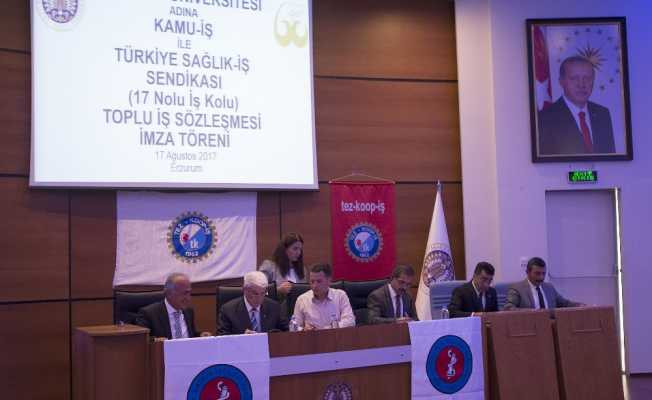Atatürk Üniversitesi Toplu İş Sözleşmelerini İmzaladı