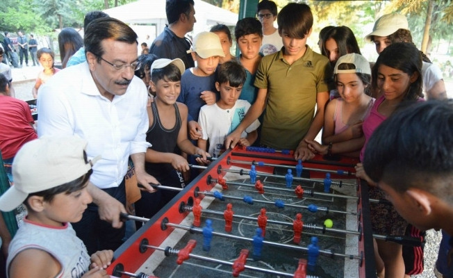 Başkan Atilla, Çocuk Yaz Kampı’nda çocuklarla buluştu