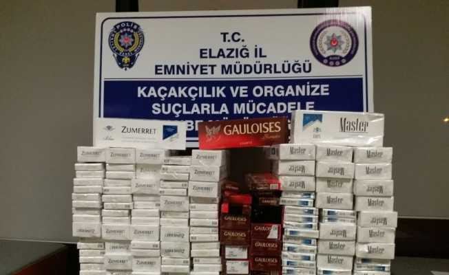 Elazığ’da bin 210 paket kaçak sigara ele geçirildi