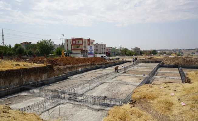 Karapınar Mahallesi taziye evi inşaatı hızla ilerliyor
