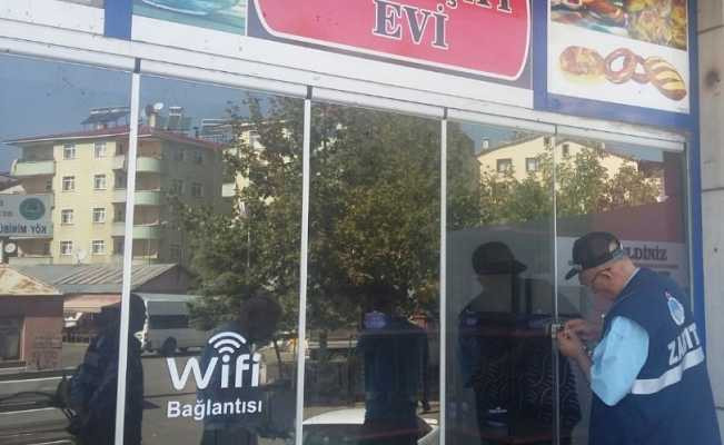 Bingöl’de kaldırımı işgal eden 6 kahvehane kapatıldı