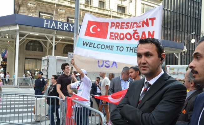 Cumhurbaşkanı Erdoğan, New York’ta sevgi gösterileriyle karşılandı