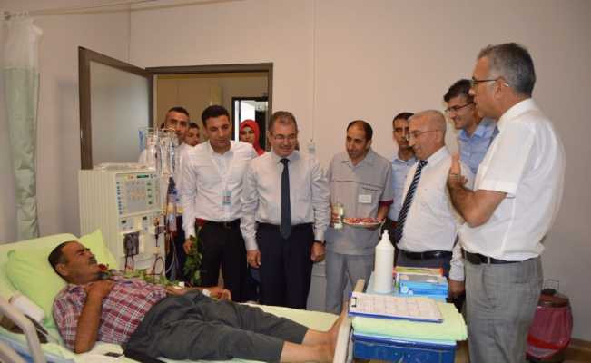 Daire Başkanı Özer Besni Devlet Hastanesi personellerinin çok iyi çalıştığını söyledi
