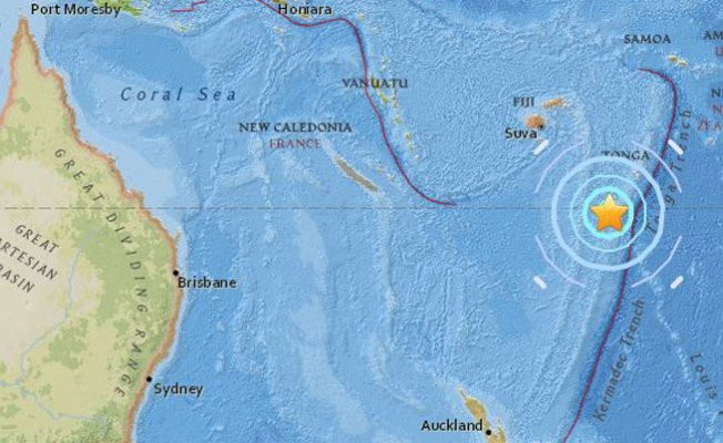 Fiji Adaları'nda 6.4 büyüklüğünde deprem