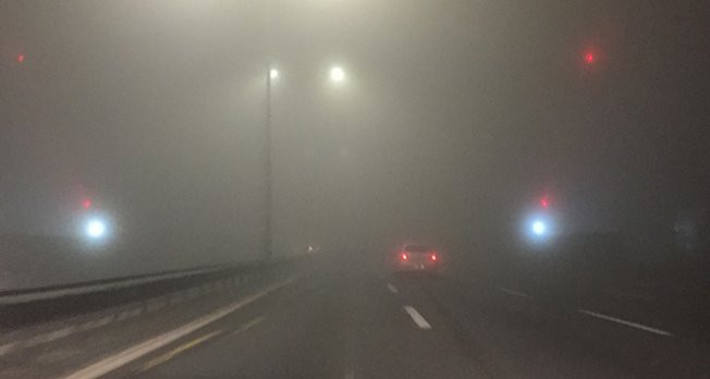 FSM Köprüsünde sis etkili oldu video izle